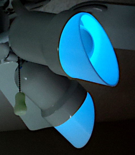 Light Shield For Ceiling Fan Lights - Short and Long