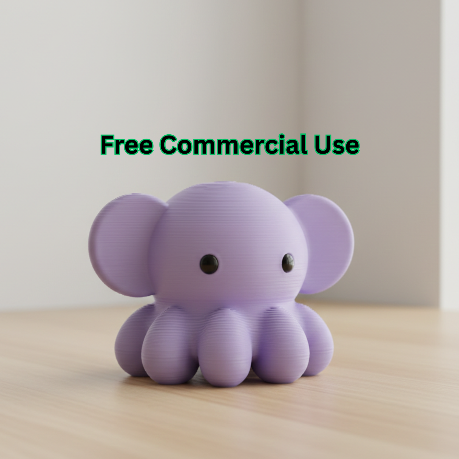 Cute Dumbo Octopus Figurine