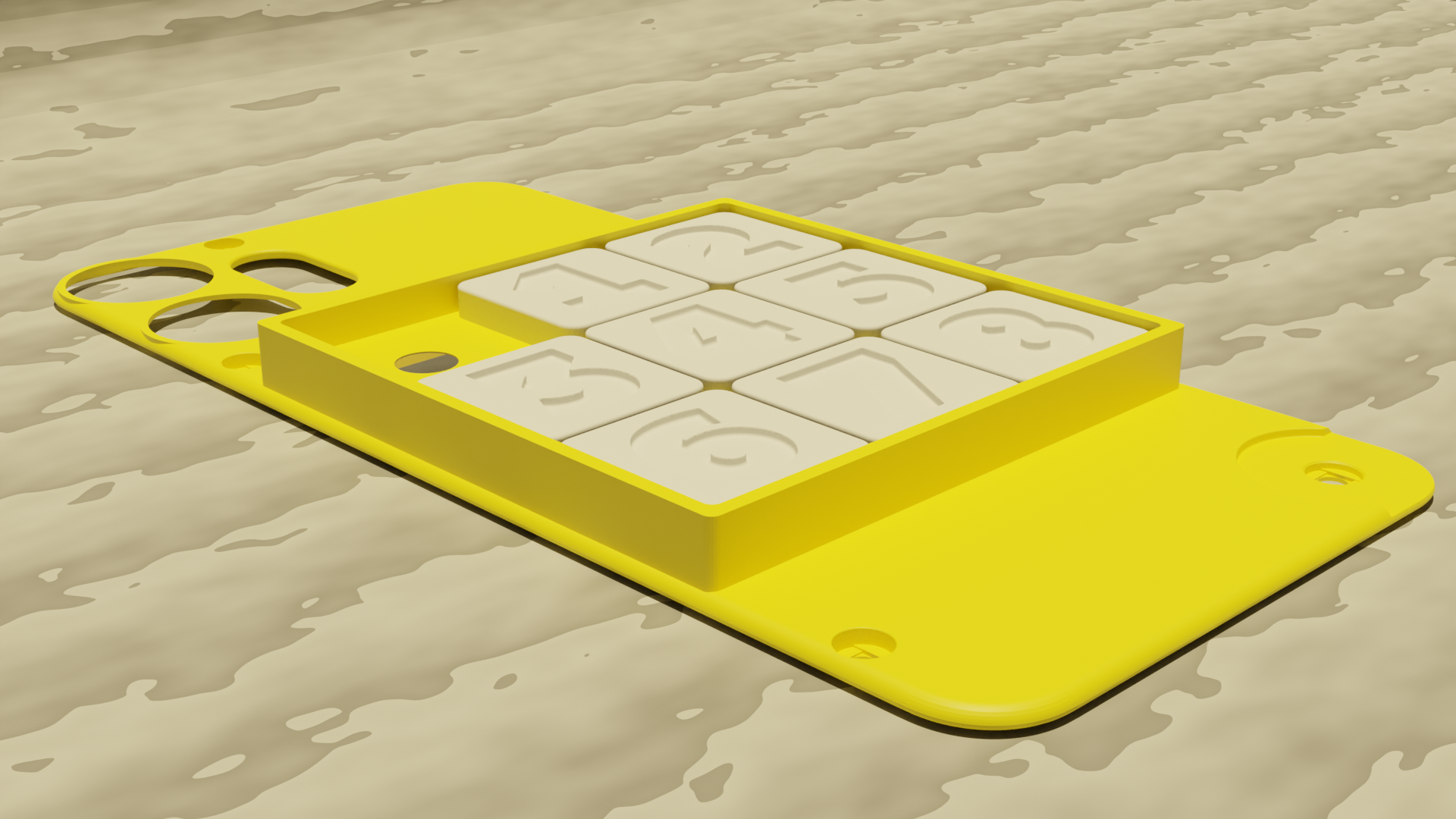 CMF Phone 2 Pro Sliding Puzzle Phone Backplate 3D model thumbnail