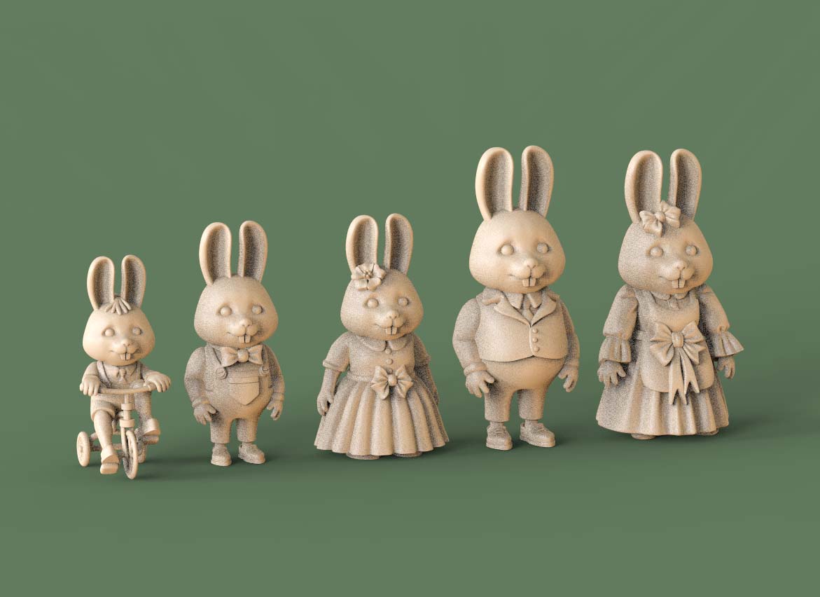 Rabbits family