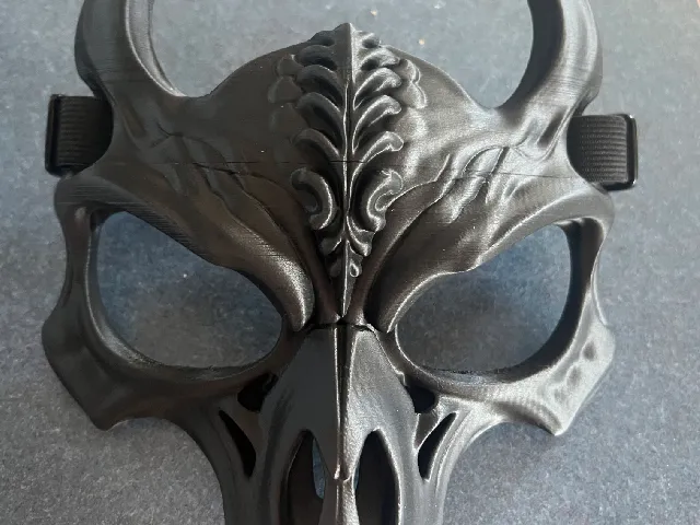 Raven Skull Mask for glasses wearers