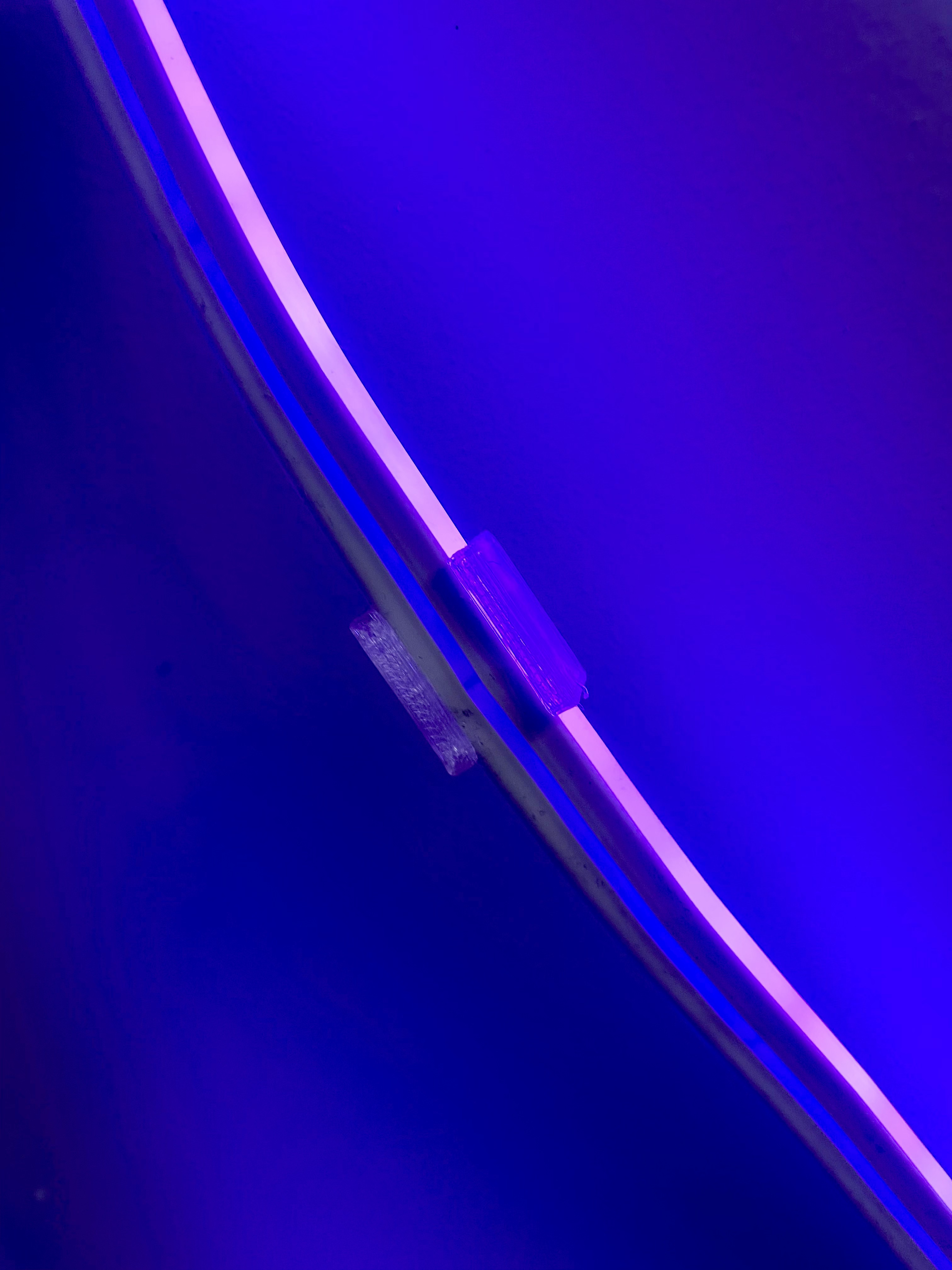 Led strip mount wall holder