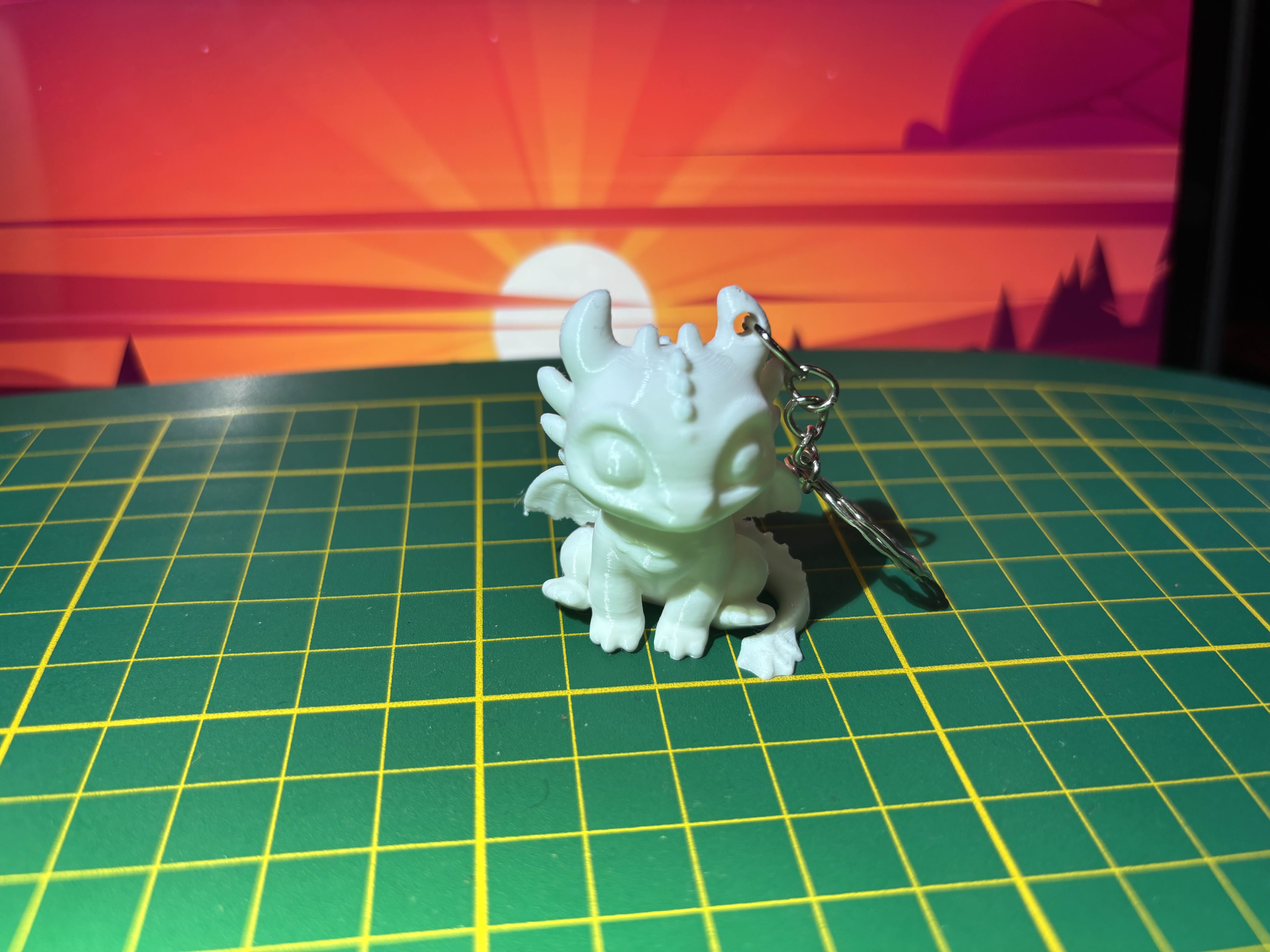 Miniatura 3 do modelo 3D Cute Toothless Keychain