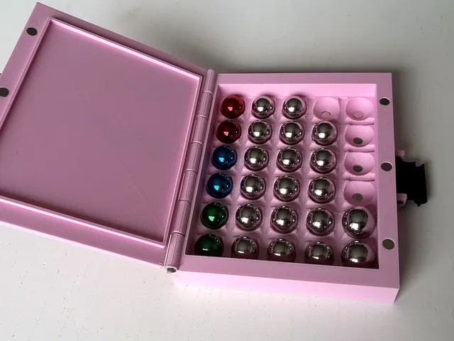 GraviTrax Marble Case – hinged, magnetic, snap-latch (15 / 20 / 30 / 45 marbles) + storage box