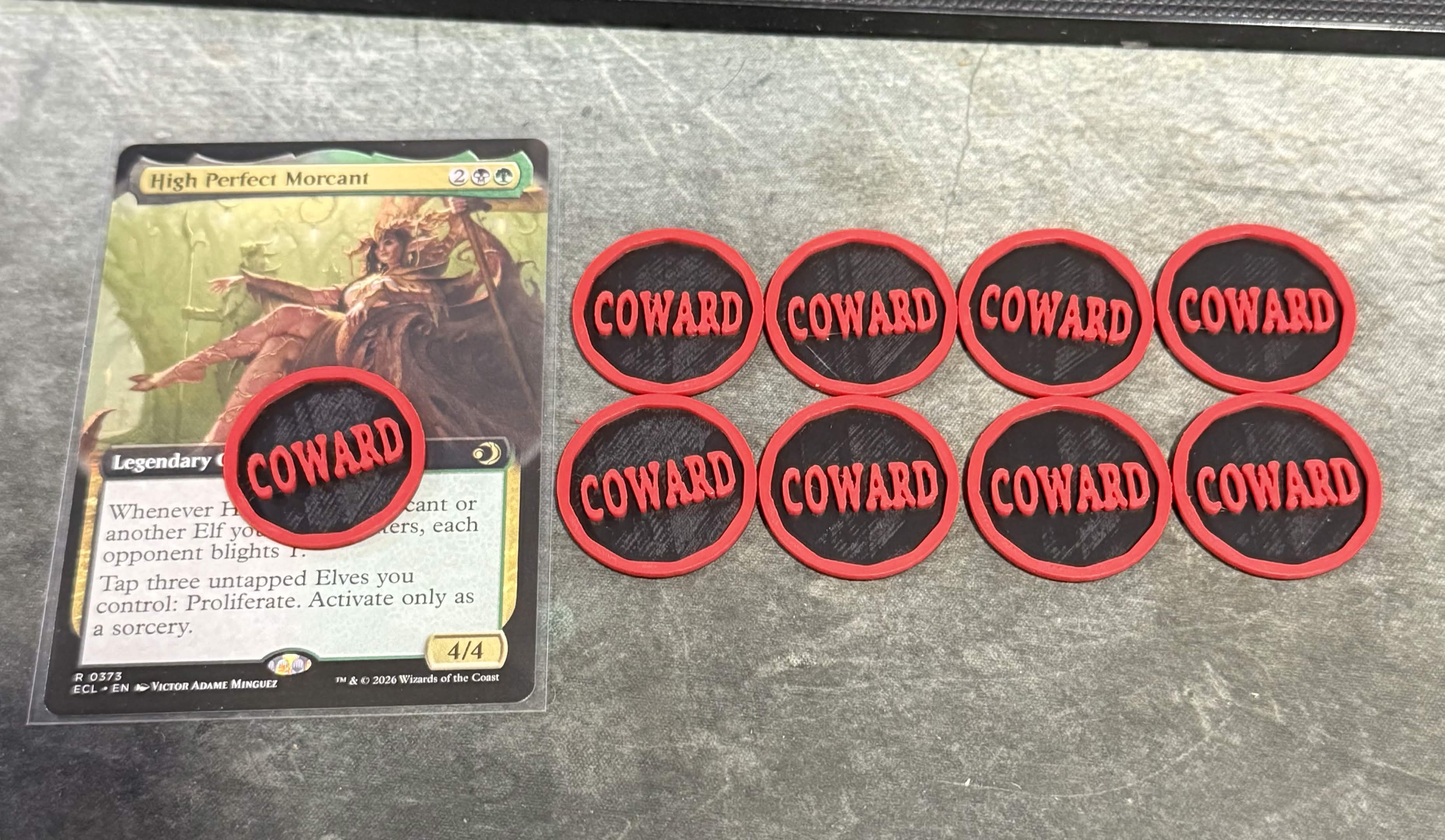 MTG Coward Token 3D model