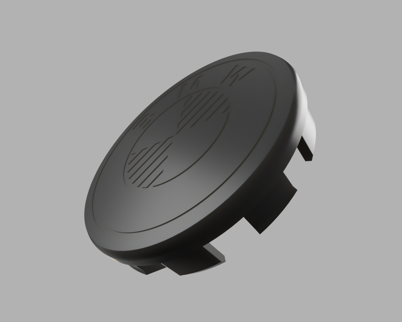 BMW wheel cap 68mm in monochrome style