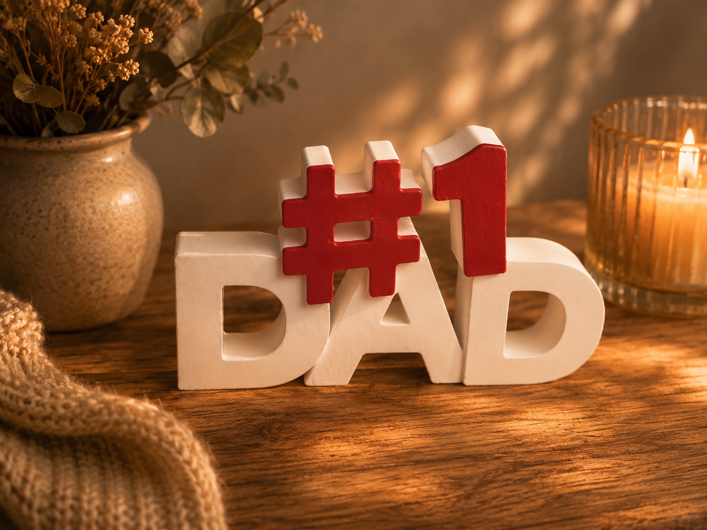 #1 Dad – Multicolor Father’s Day Decor