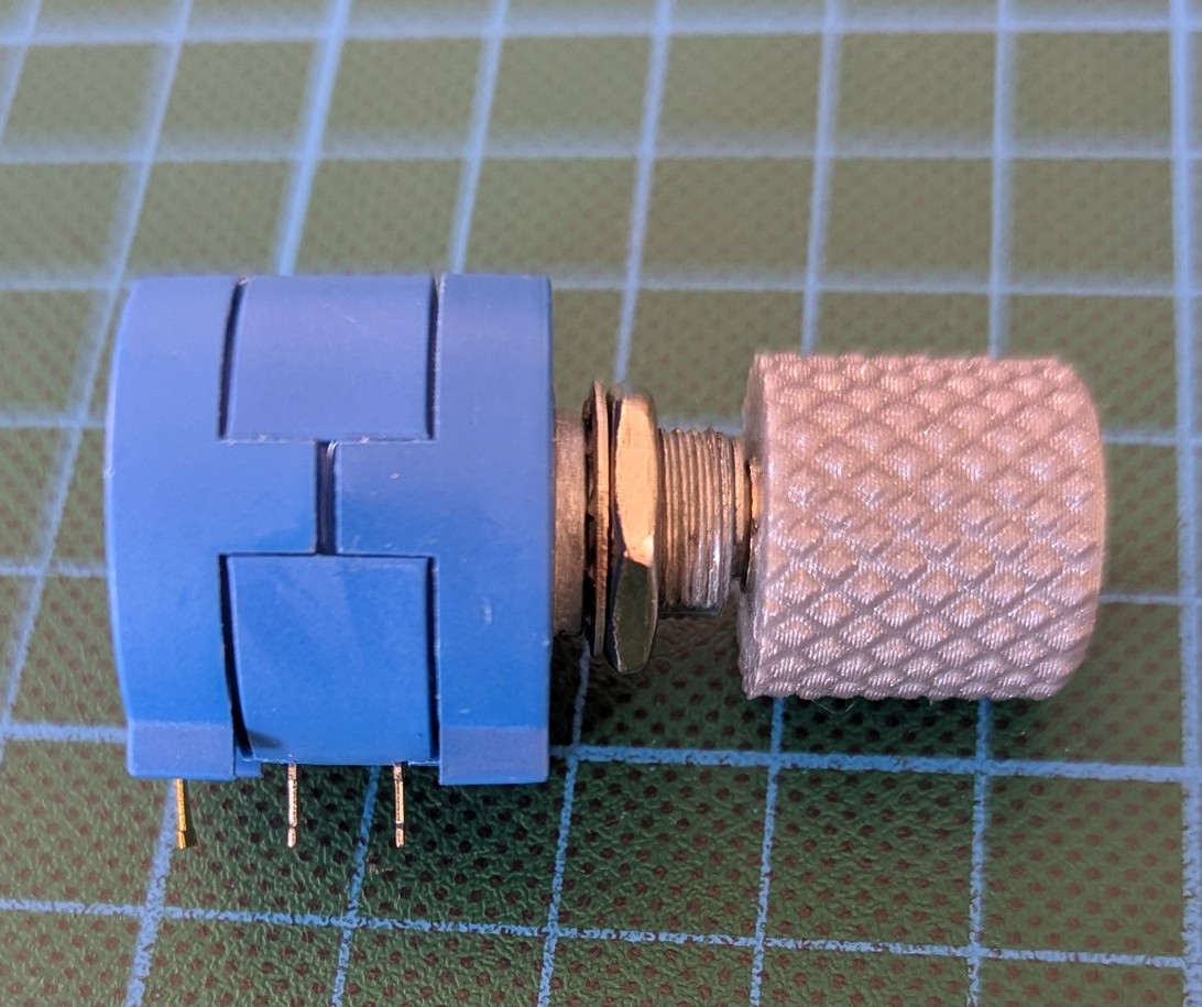 Multi-turn potentiometer knob 6.4mm shaft
