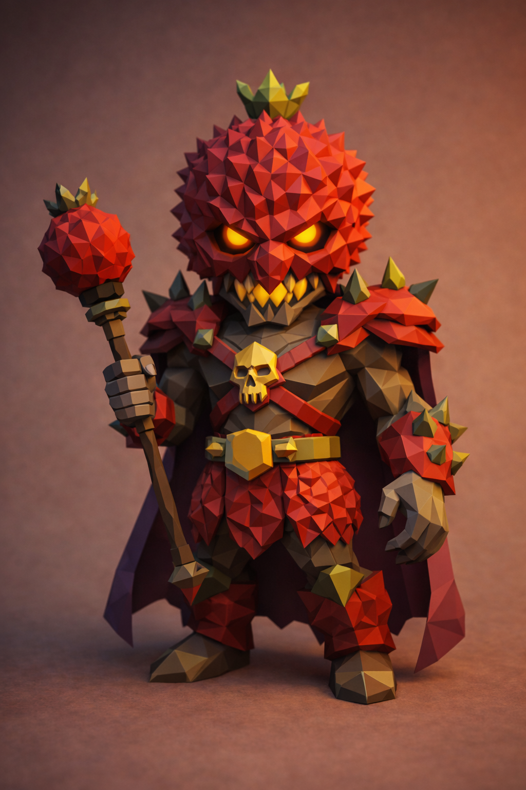Lychee King Low Poly