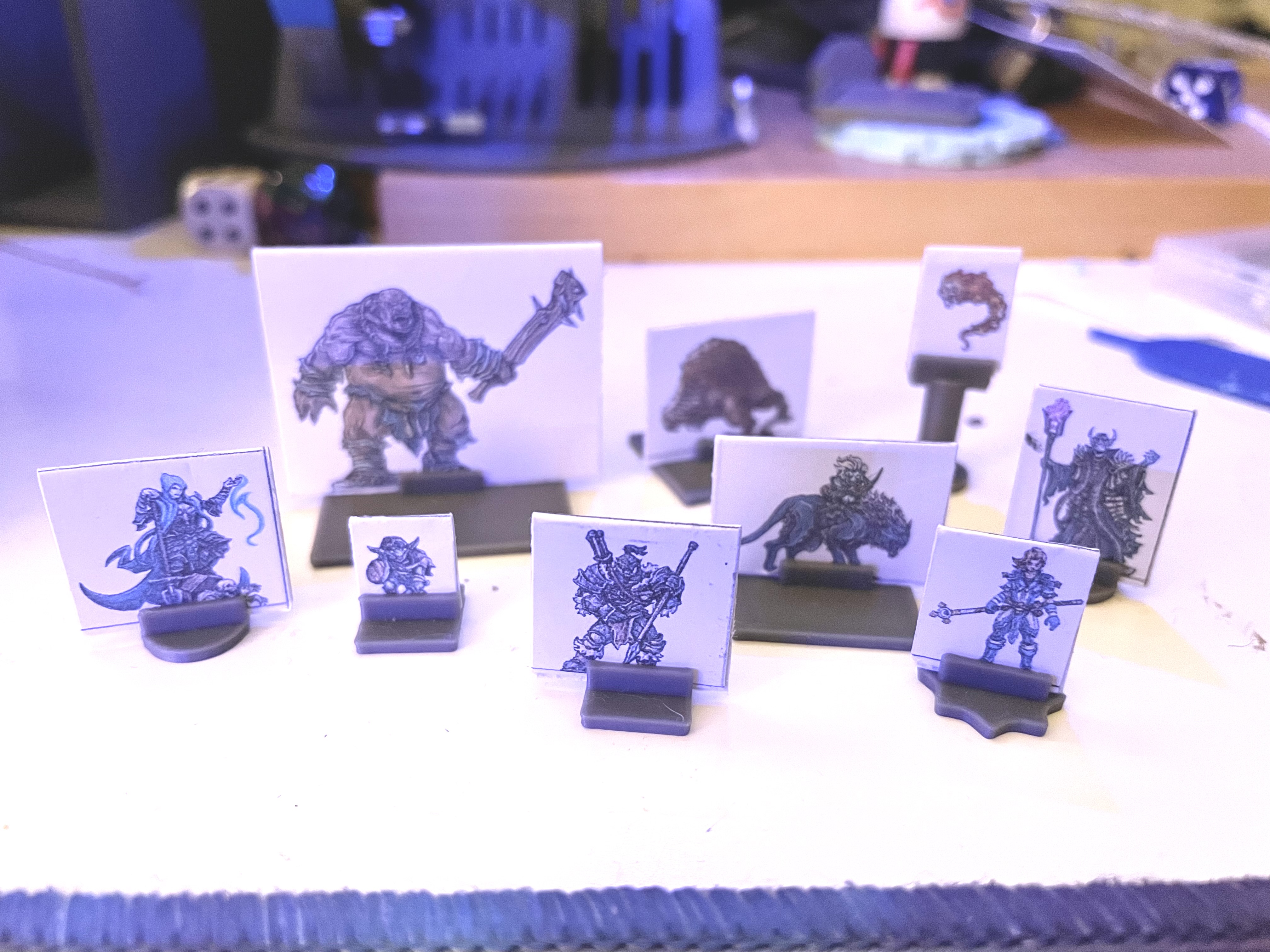 Paper Minis Bases 10mm (= 5 foot Grid ) 3D model