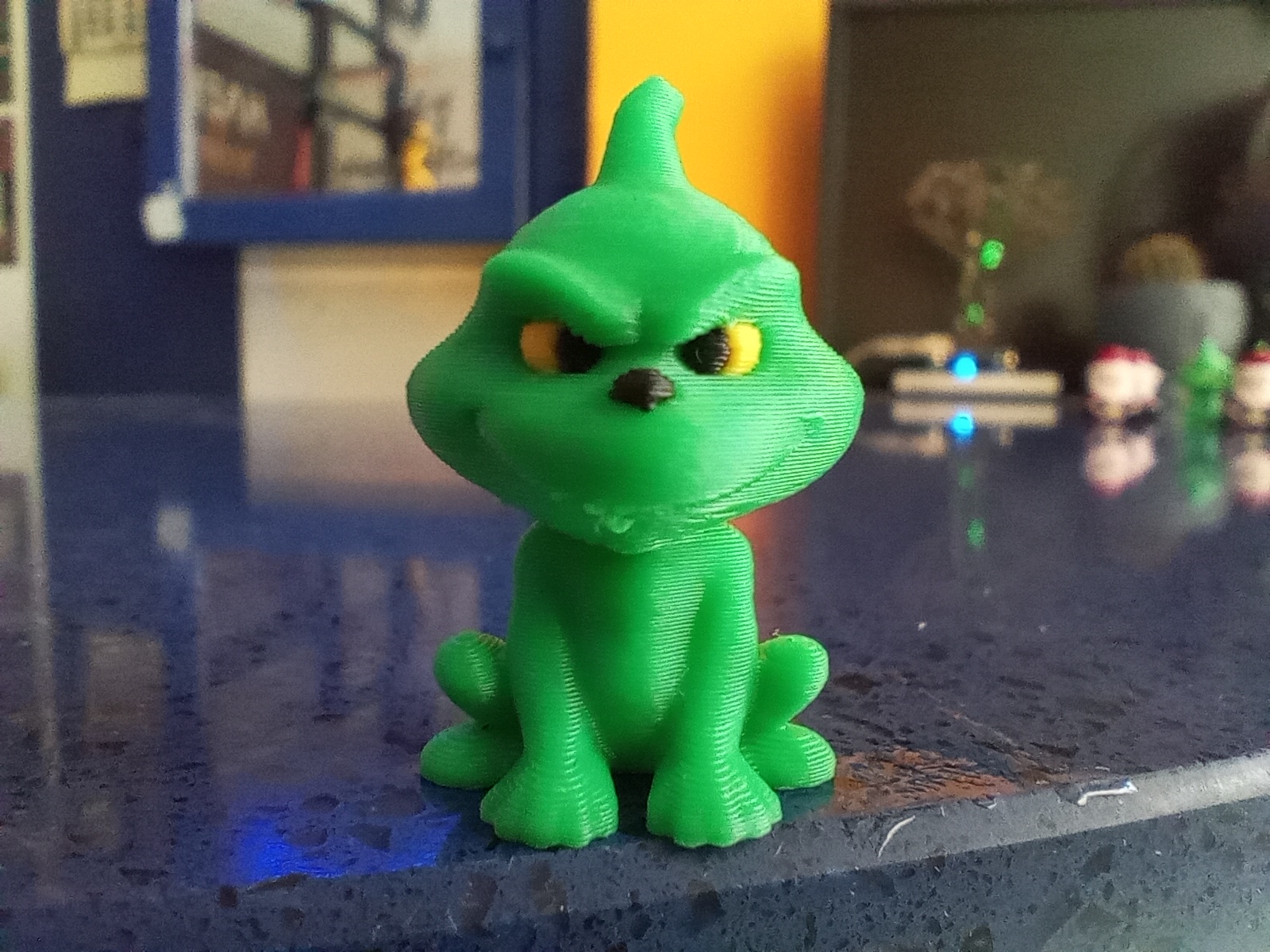 mini cute Grinch sitting