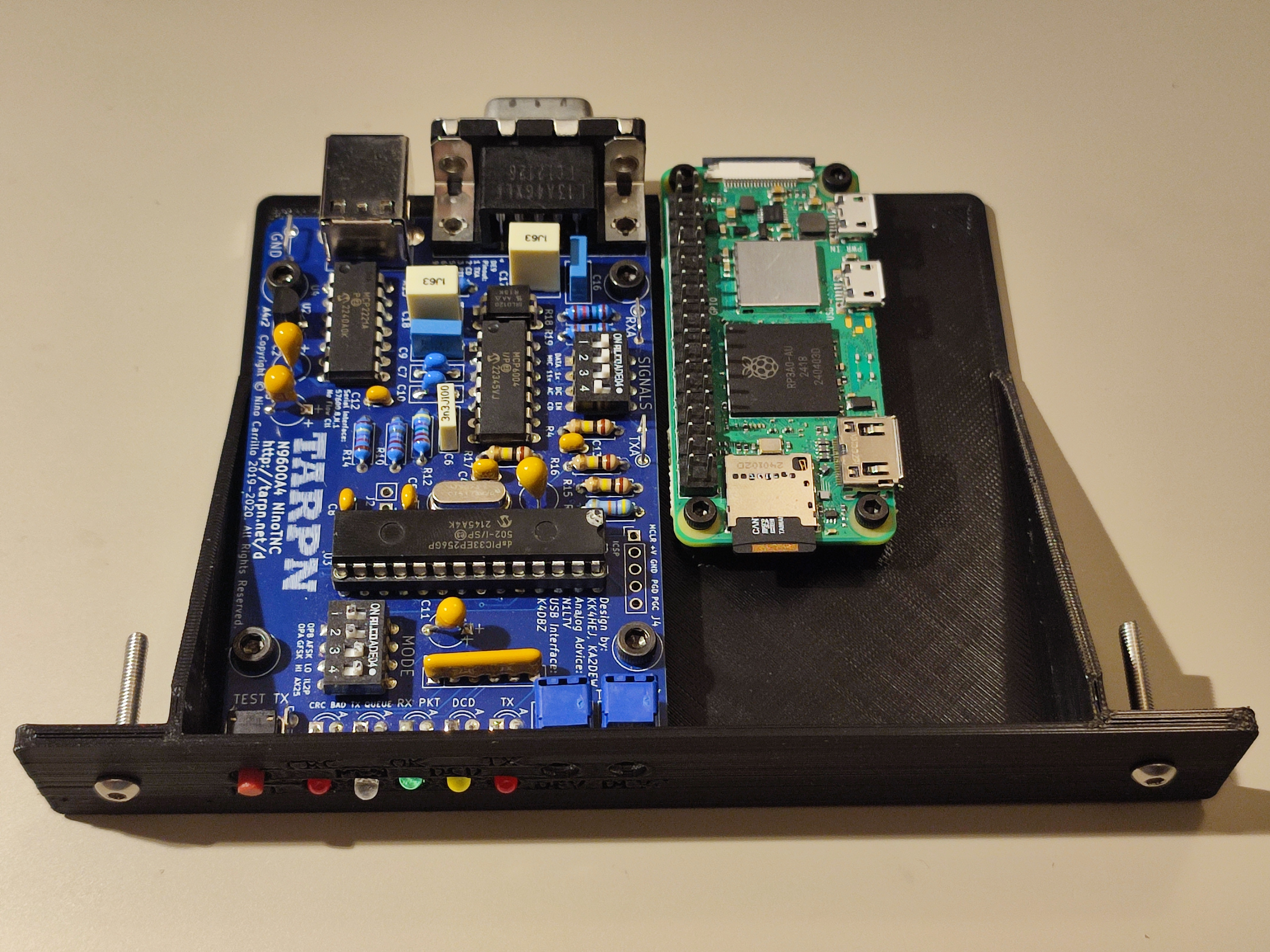 Microlab NinoTNC+Pi Zero tray 3D model thumbnail