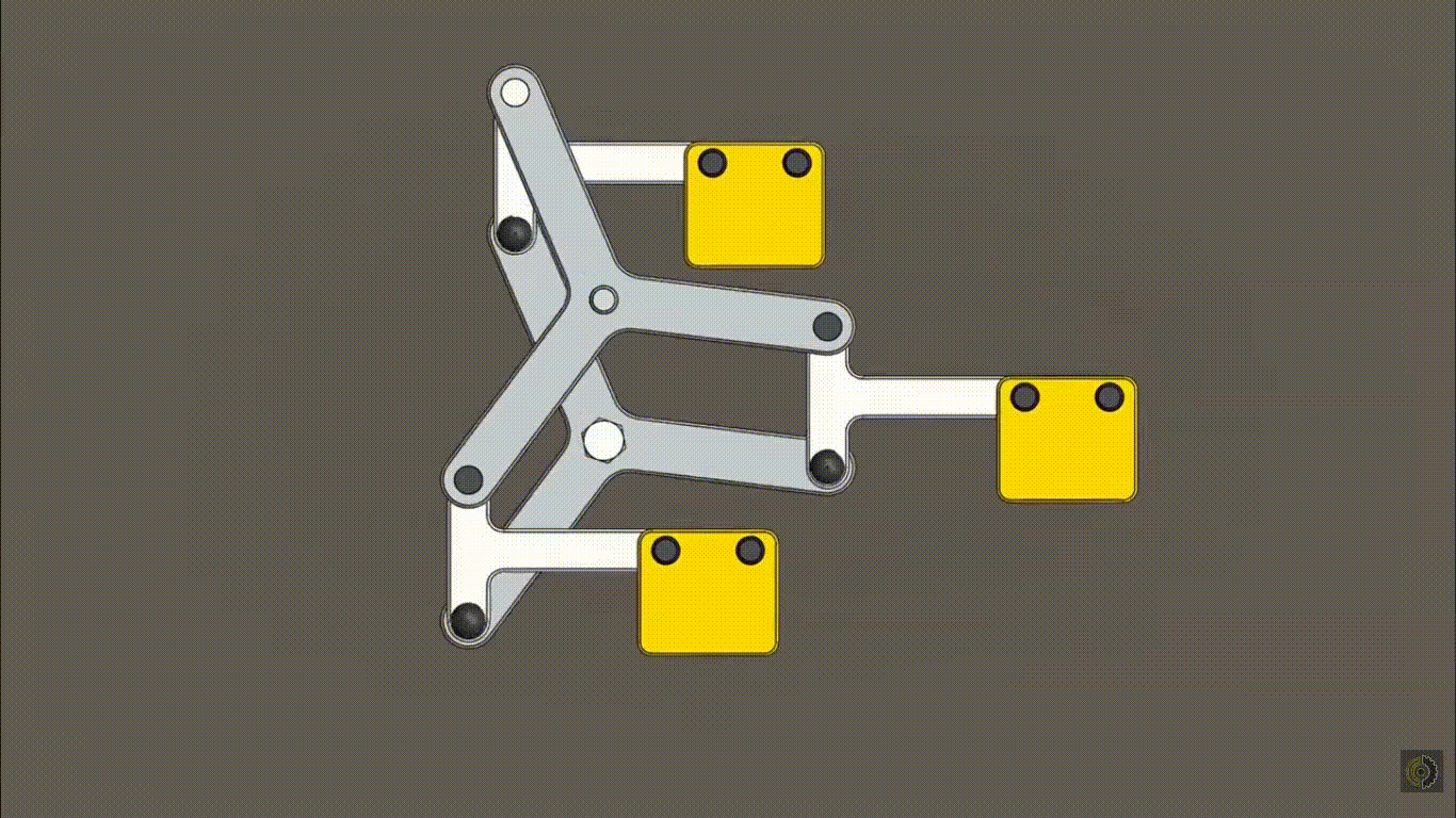 Kinetic Mechanical Wall Sculpture Automata Assembly