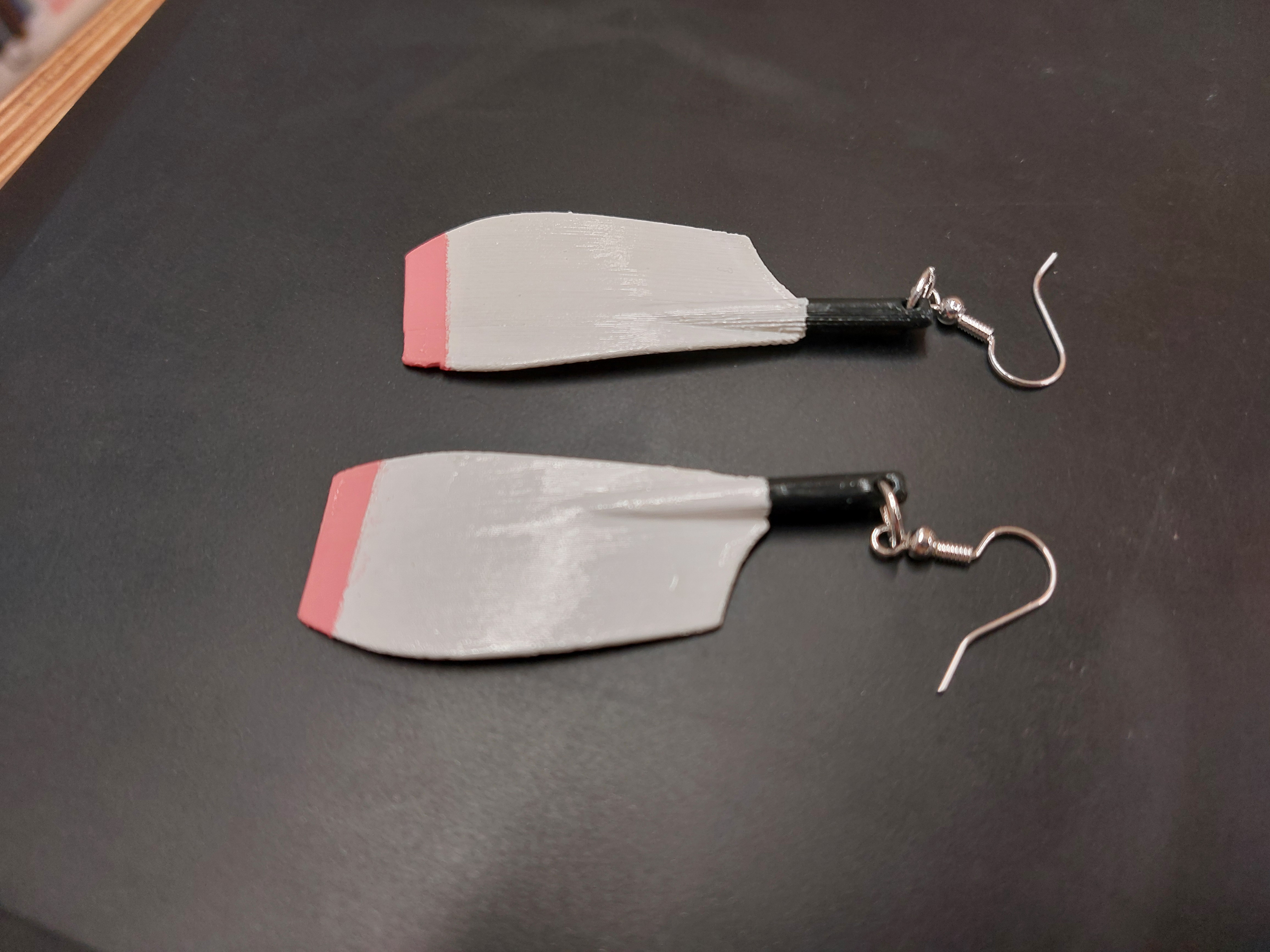 Miniatura 3 do modelo 3D Rowing blade earrings