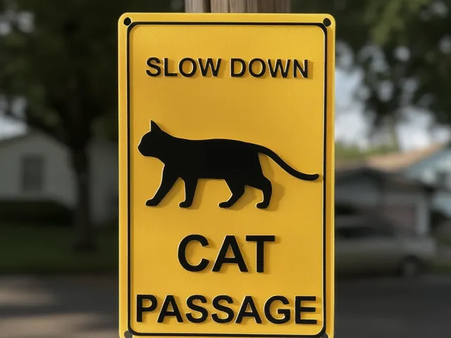 Slow Down – Cat Passage Sign
