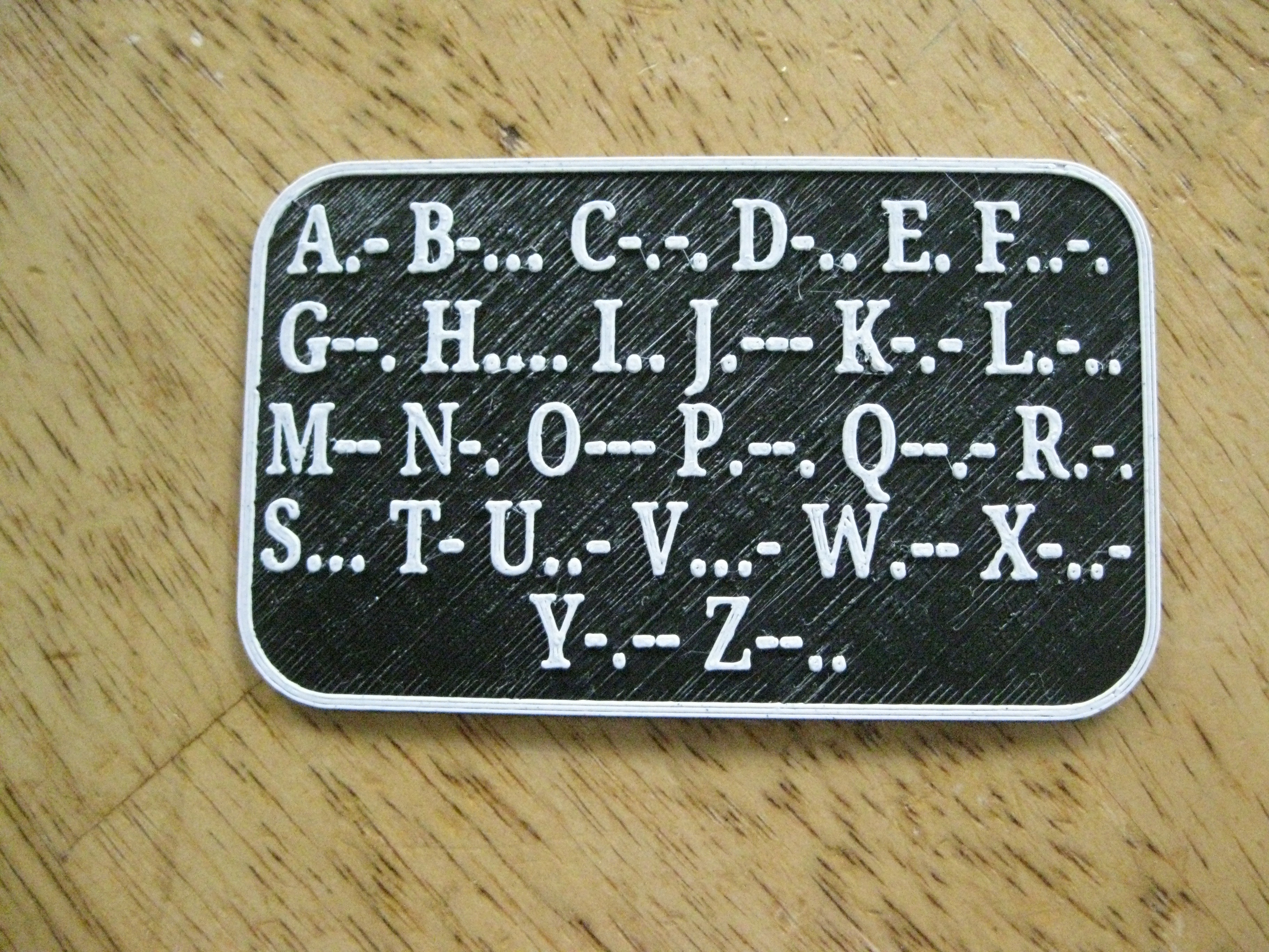 Morse Code Card