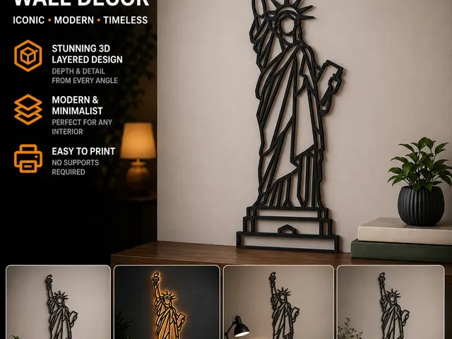 Statue of liberty modern wall decoration