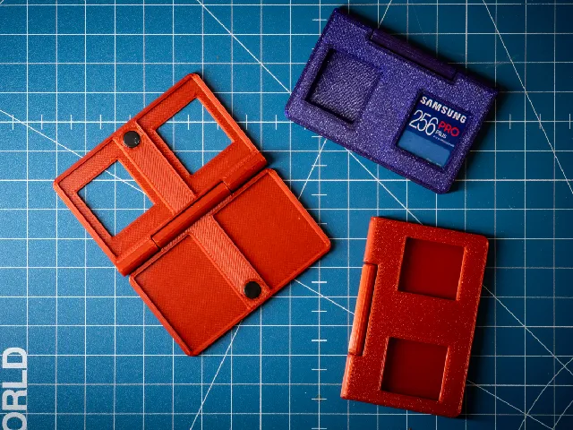 7g Dual SD Card Wallet Holder - 4mm height