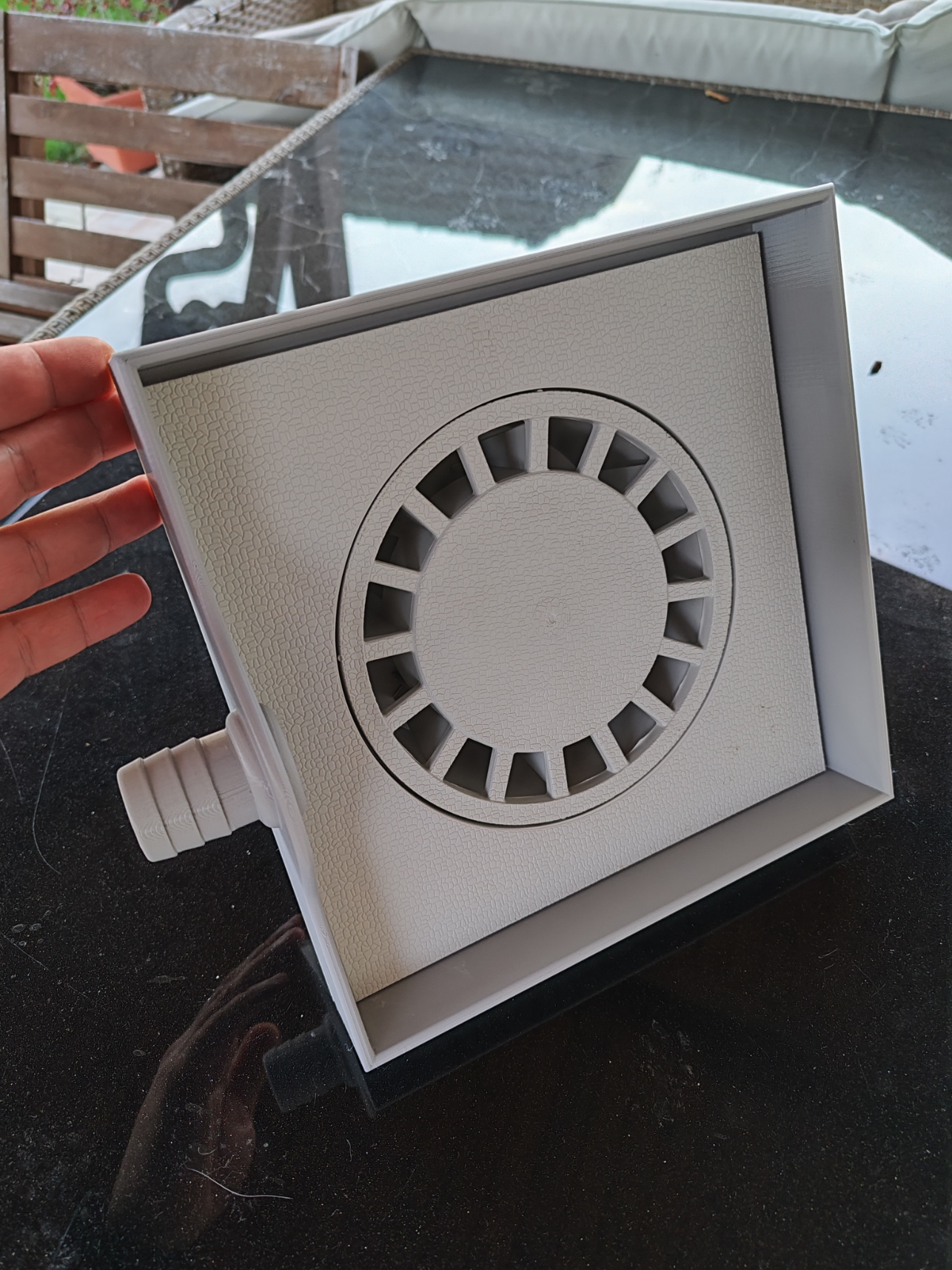 Drain pan with fitting - Vanička pod odpadního kanál s fitinkou