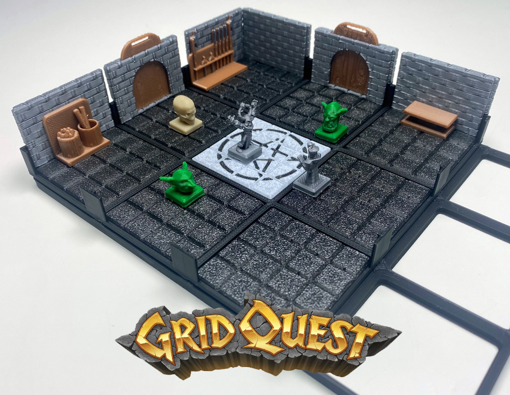 GridQuest BASE 3x3 (The Gridfinity Game)