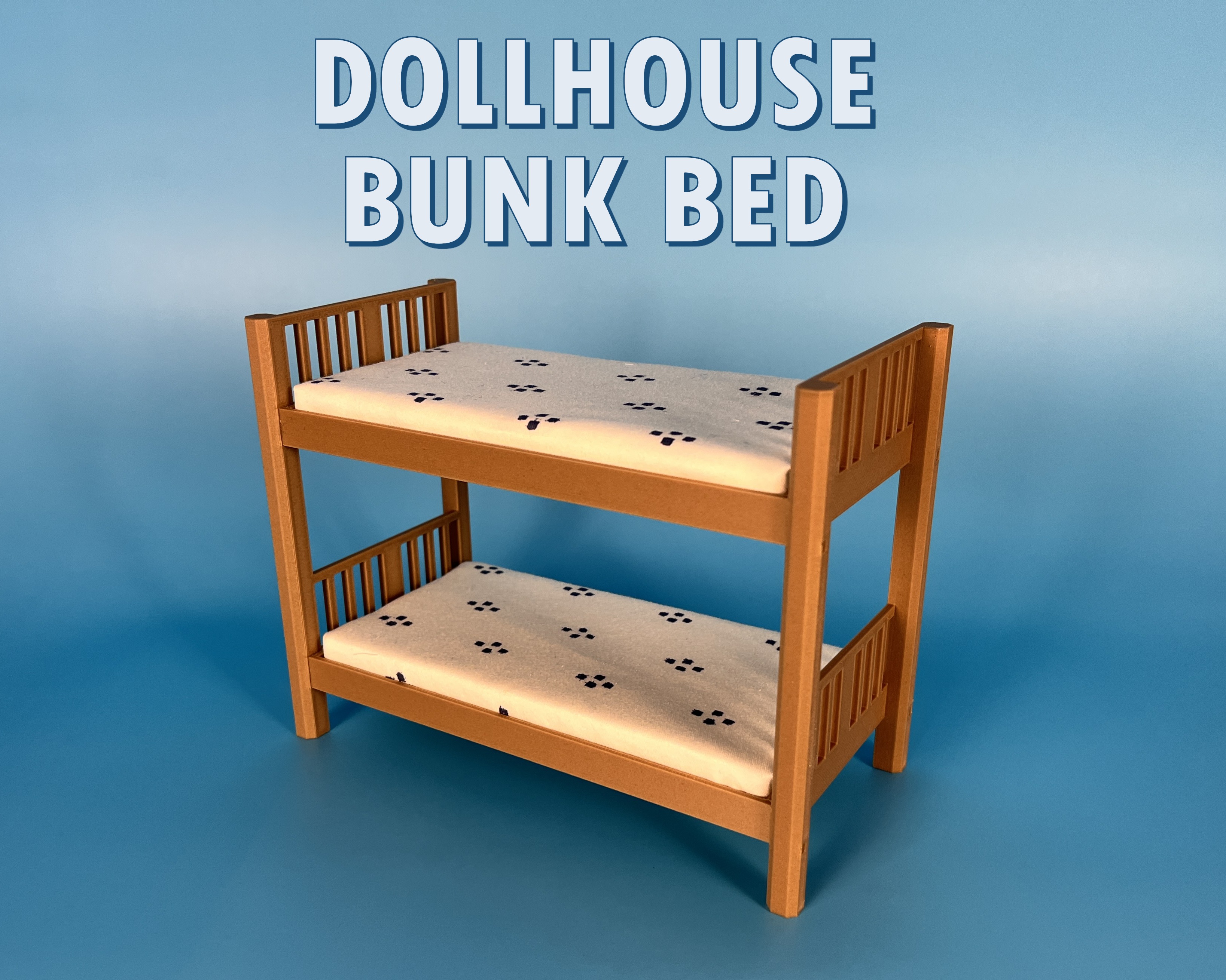 Dollhouse - Bunk Bed 1/12 Scale