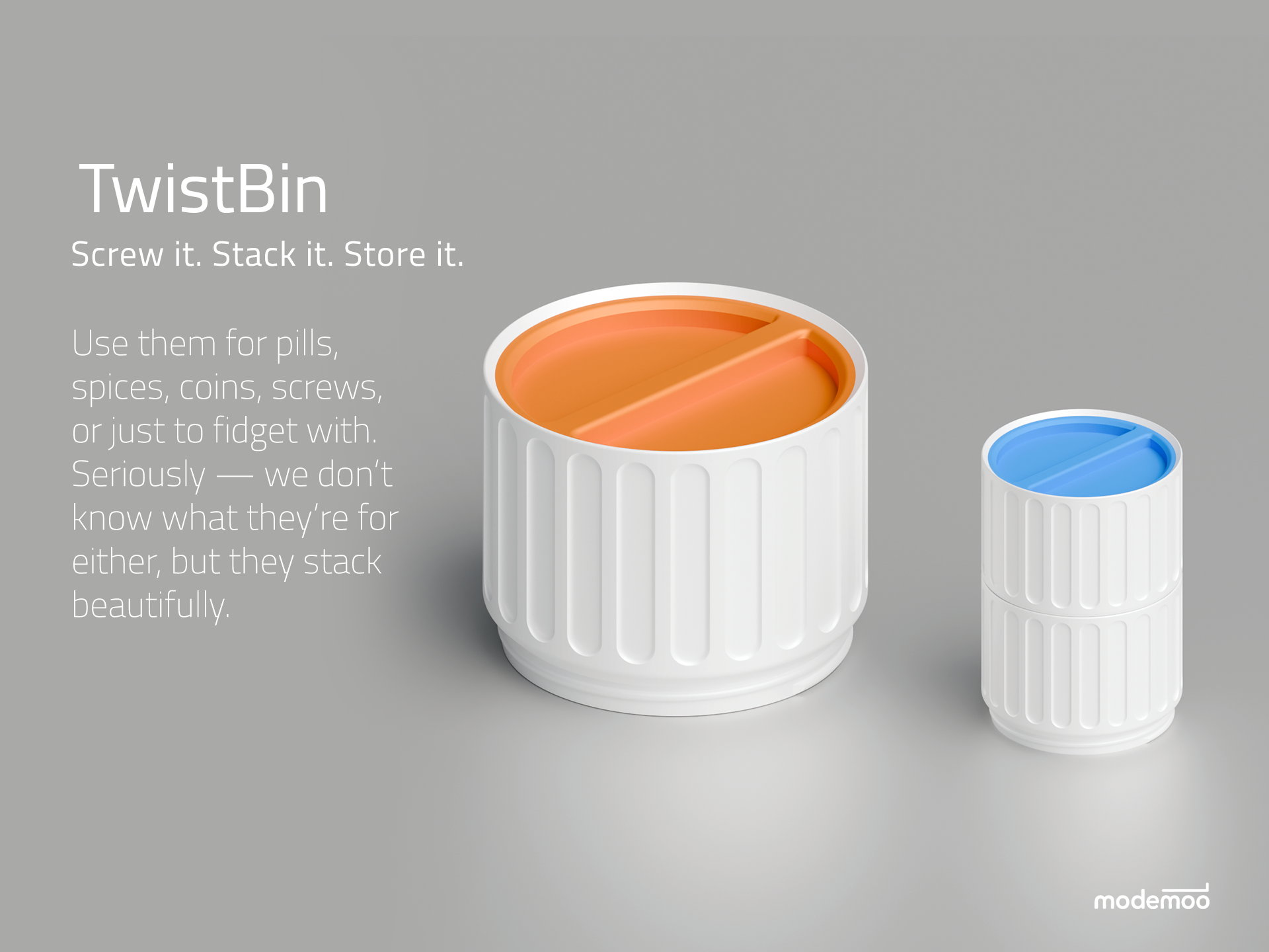 Miniatura 2 do modelo 3D TwistBin