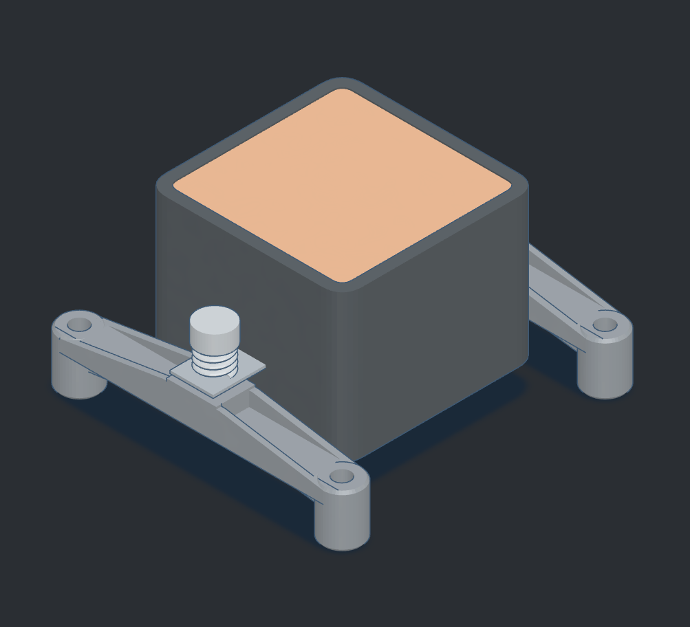DeepCool Gamer Storm cooler block to LGA1200 mounting bracket