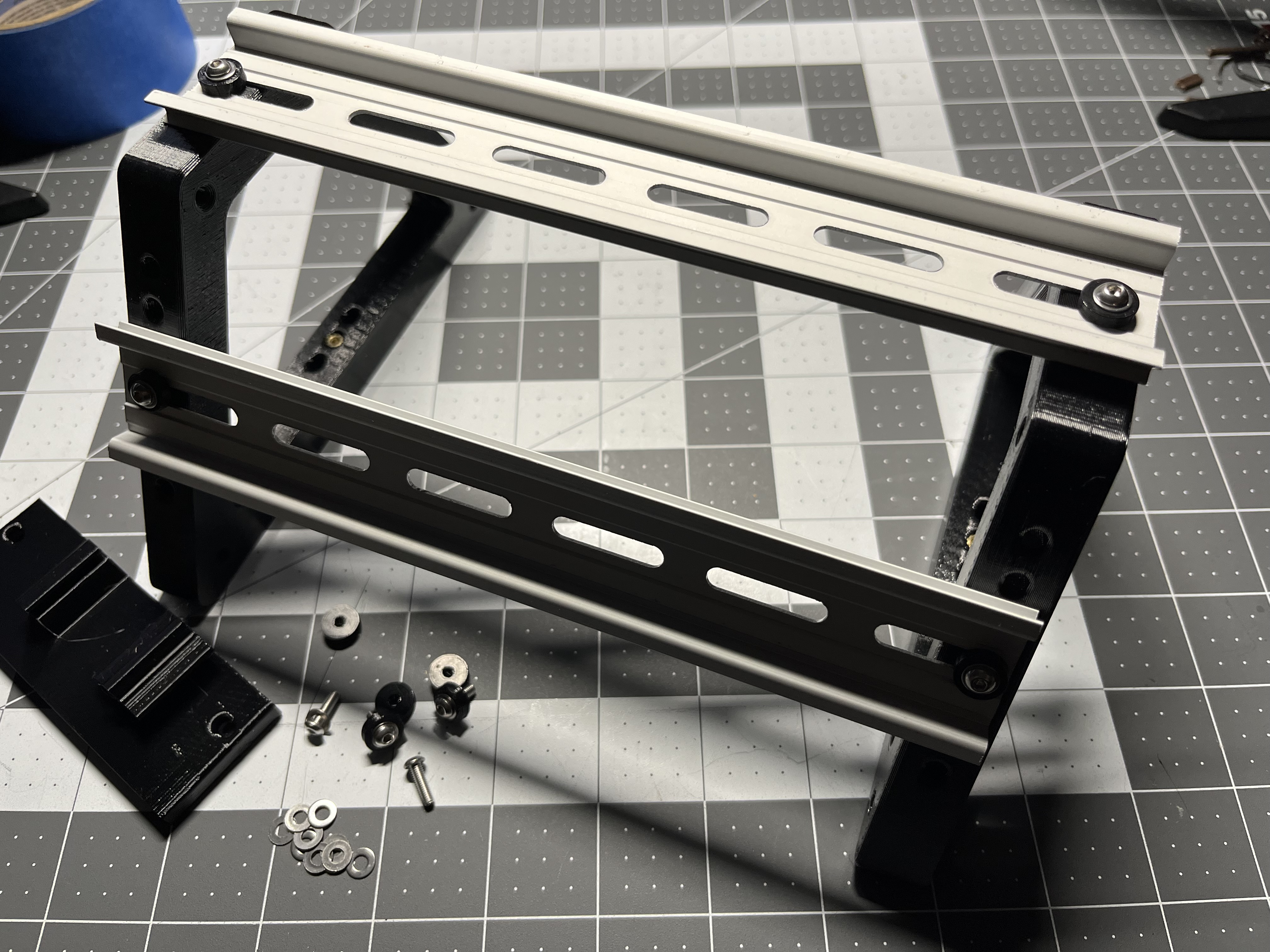 DIN Rail Desktop Stand (REMIX)