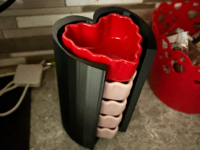 Heart ramekin holder