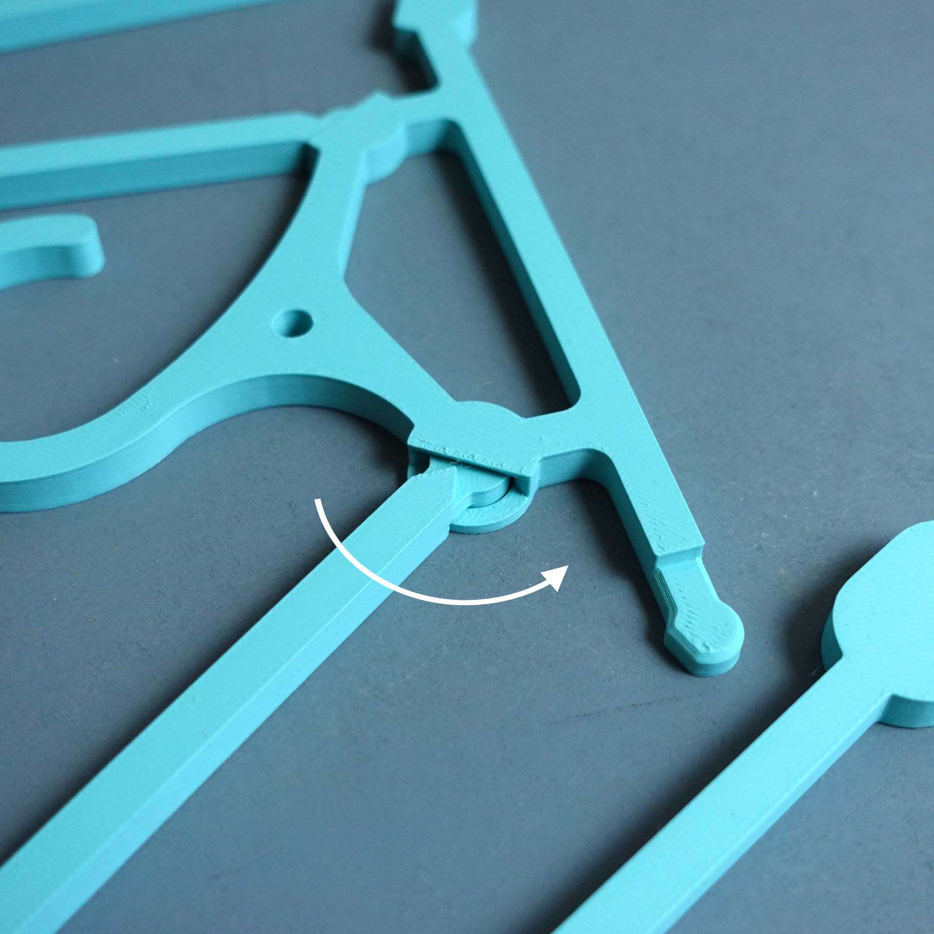 Print-in-place Clothes Hanger, foldable — thumbnail 4