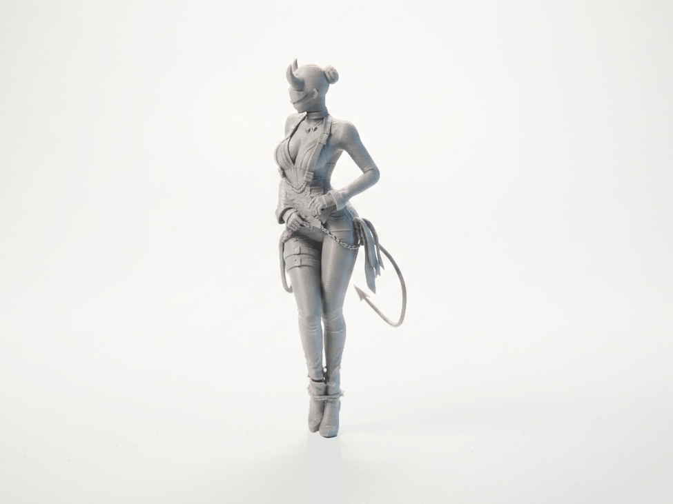 Devil Girl Fantasy Figurine Female Figure 3D Printable