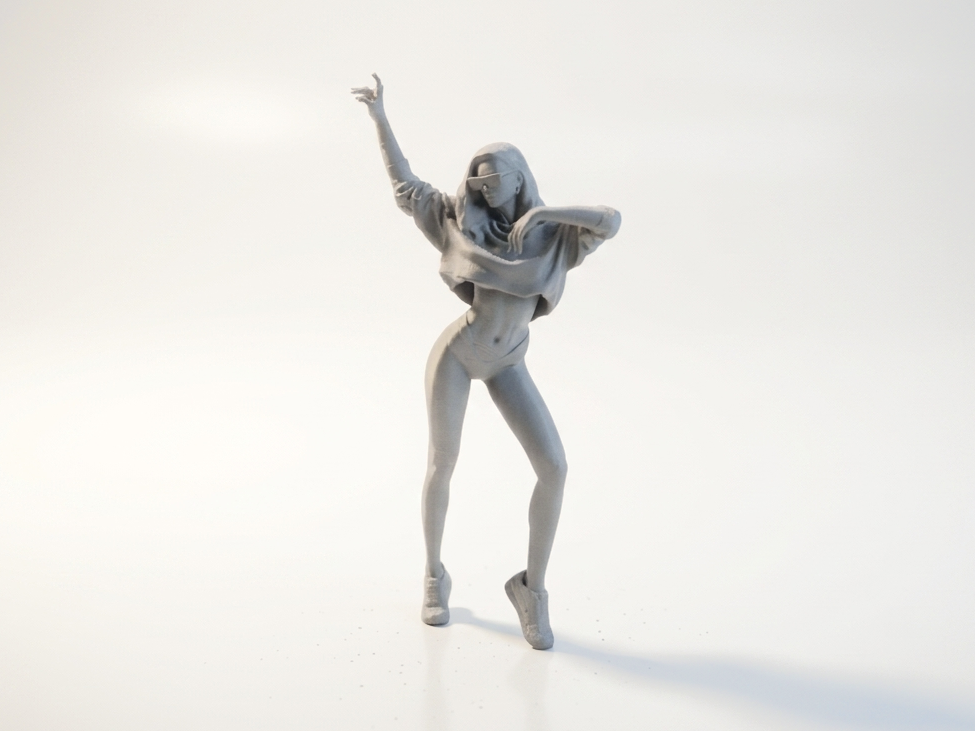 Dancing Figure Female Statue 3D Printable