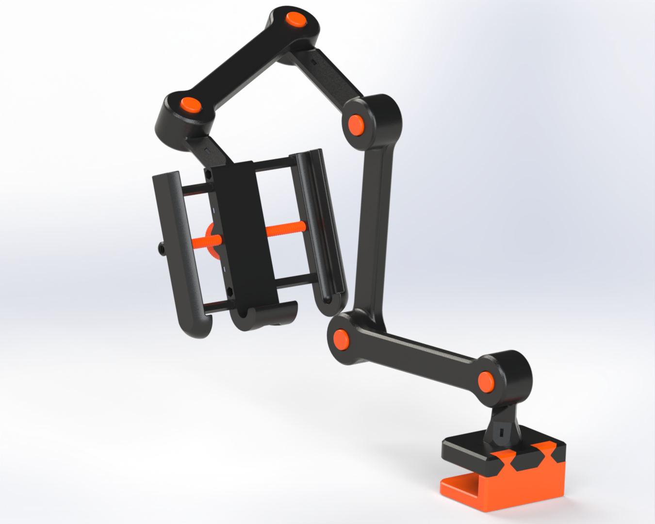 Miniatura 5 do modelo 3D One Button Modular Articulated Arm