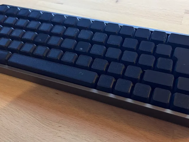 flat clickers - blank keycaps with recessed stem