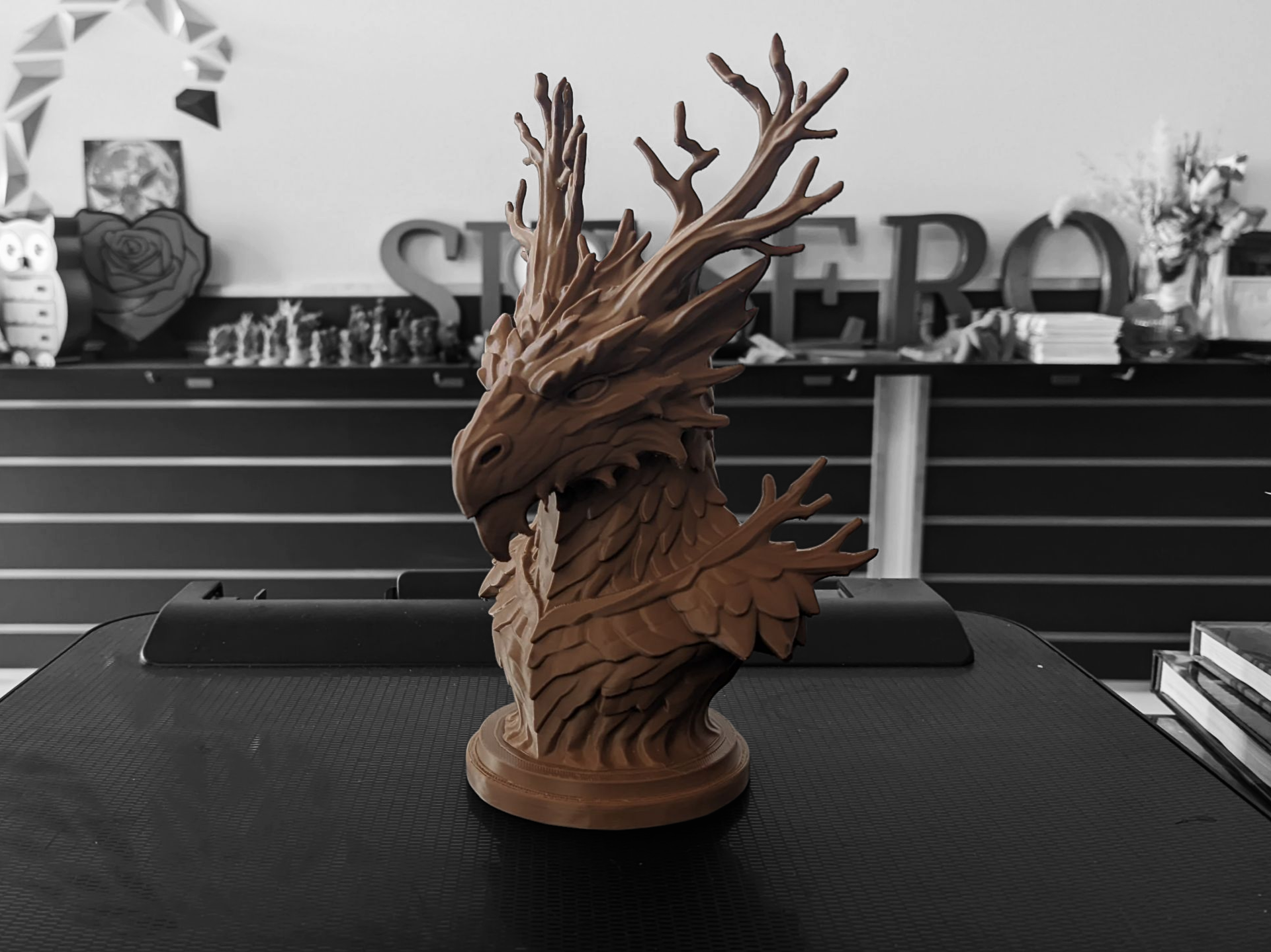 Woodland Dragon Bust
