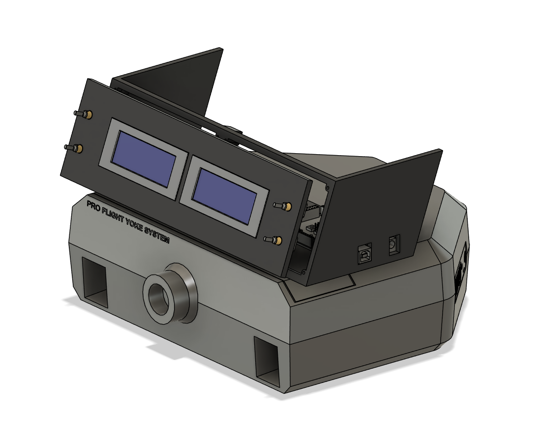 Saitek/Logitech Flight Yoke Dual LCD Mount