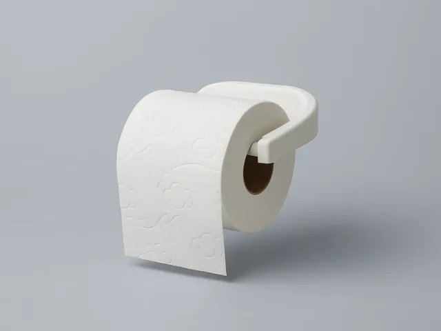 Minimalist Wall-Mount Papel Rolls Holder