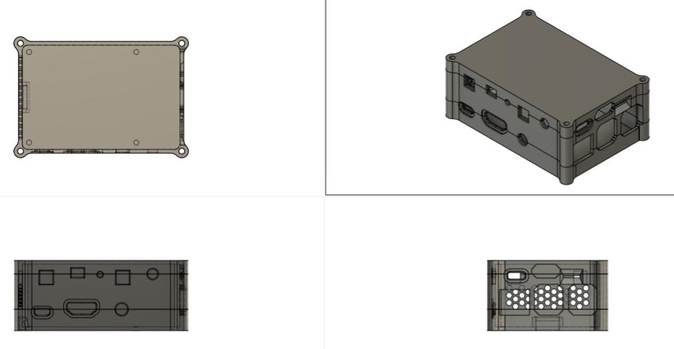 Raspberry Pi 3B+ Travel LTE Router Case (Waveshare SIM7600G-H 4G HAT)