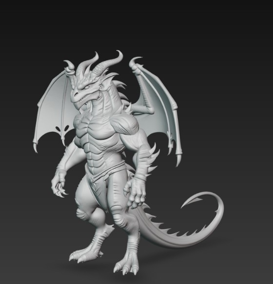 winged humanoid dragon — thumbnail 2