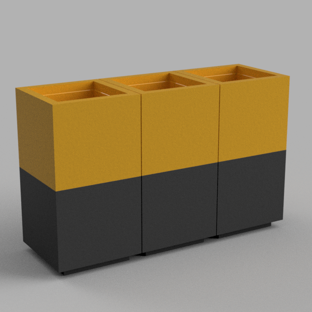 Miniatura 2 do modelo 3D Modular Stackable Storage Bins – Thick & Thin (Supports Needed)
