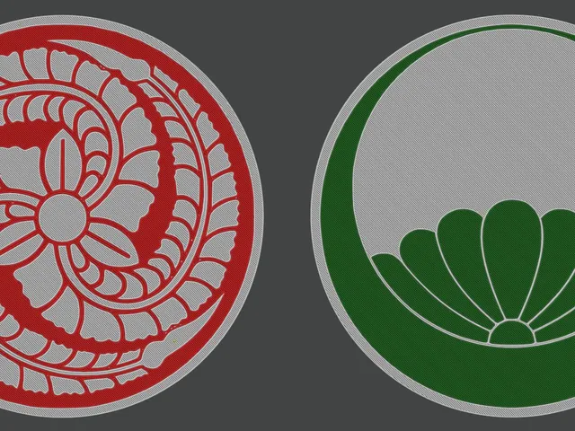 Archaic Trace — Floral Kamon Coaster Set (2 of 5)