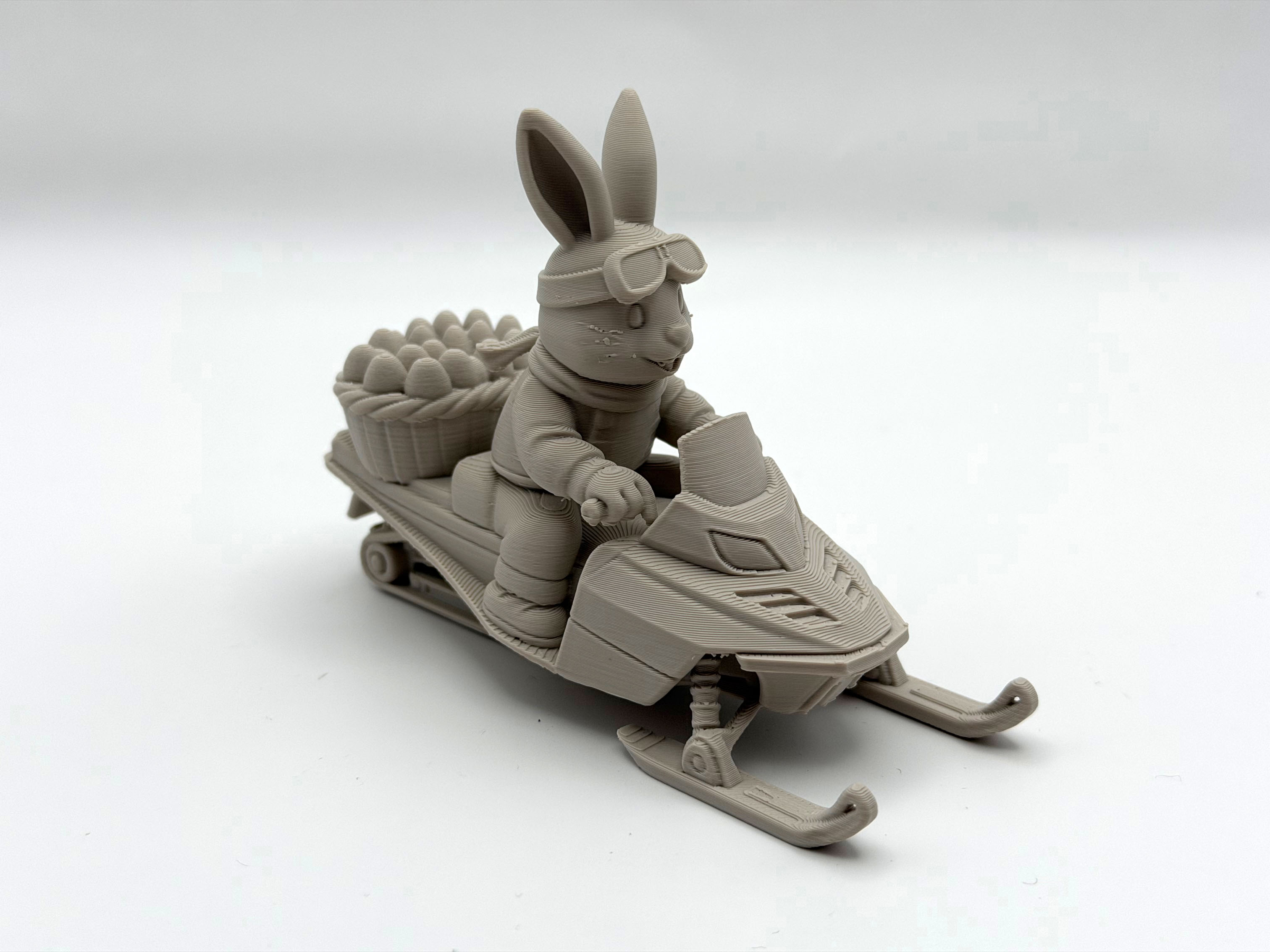 Easter Bunny Snowmobile Rider — miniatura 6