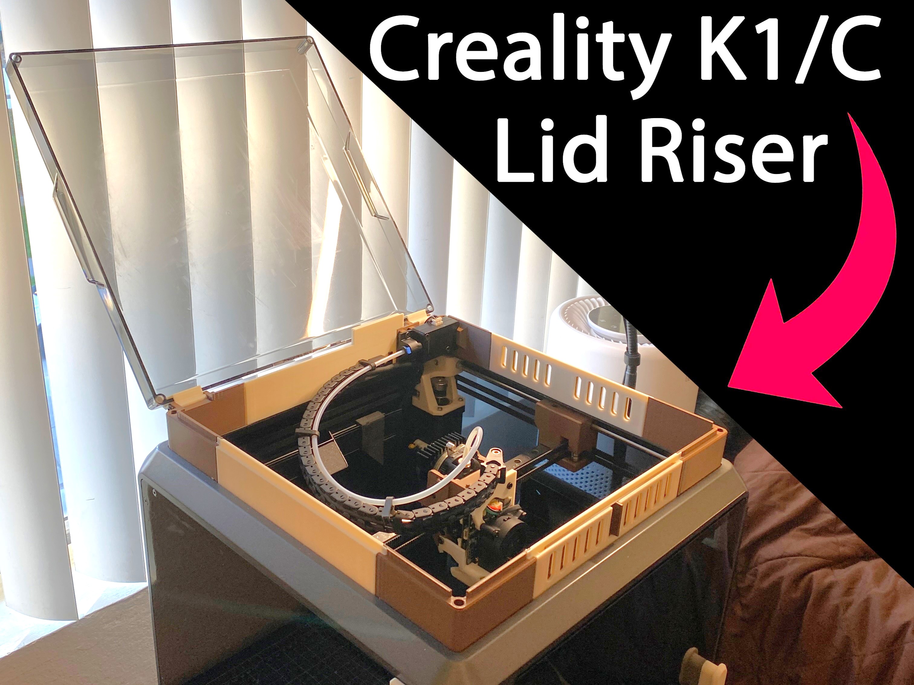 Creality K1 Lid Riser (K1C K1SE)