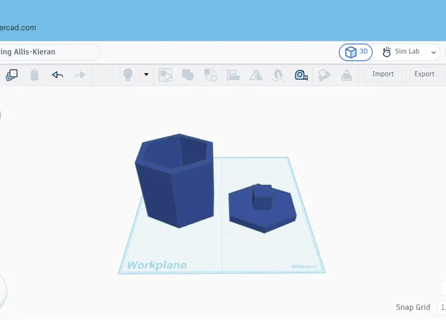 A hexagon container