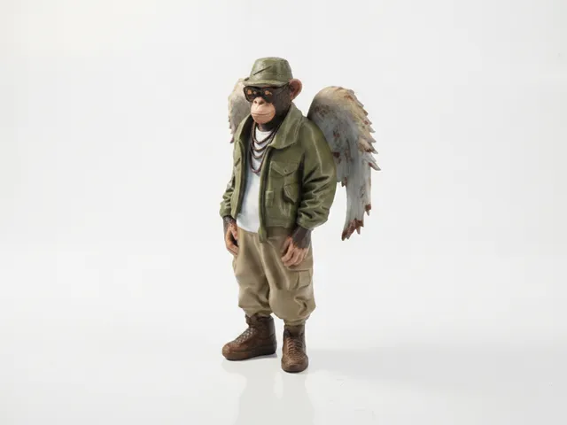 Winged Monkey Angel Figurine Animal 3D Printable