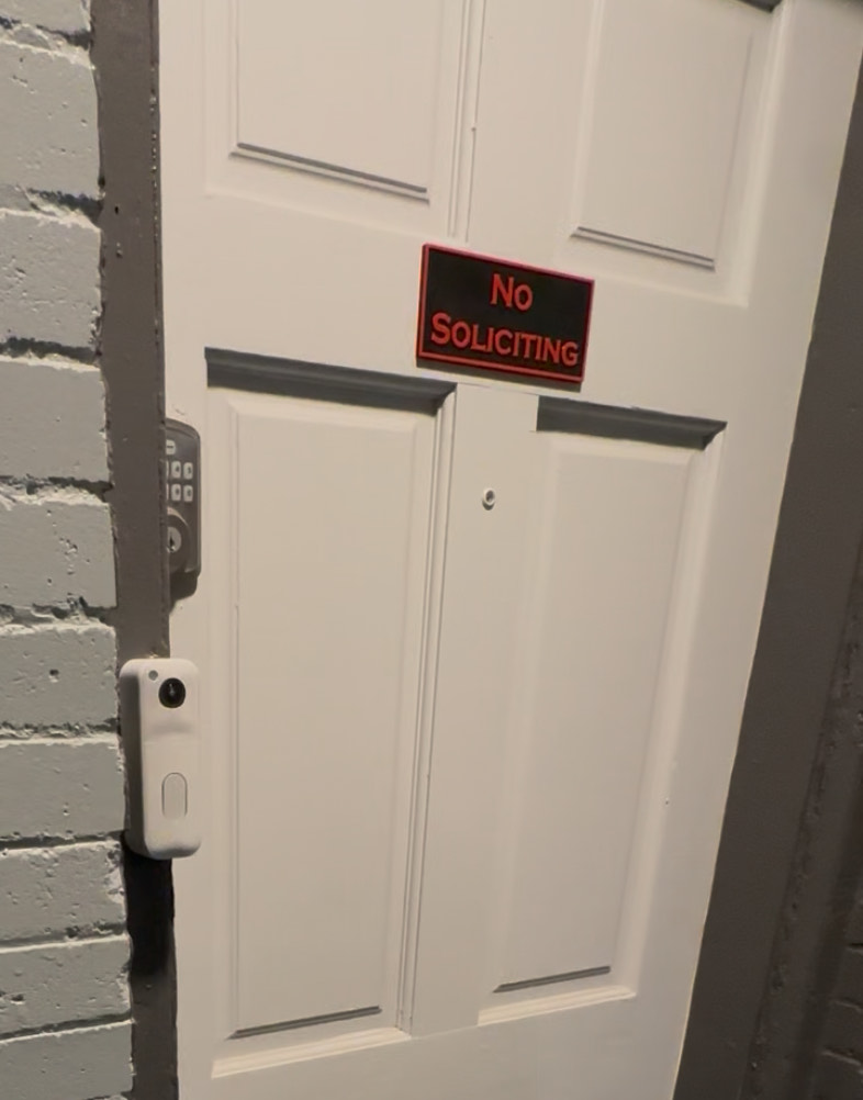 no soliciting sign