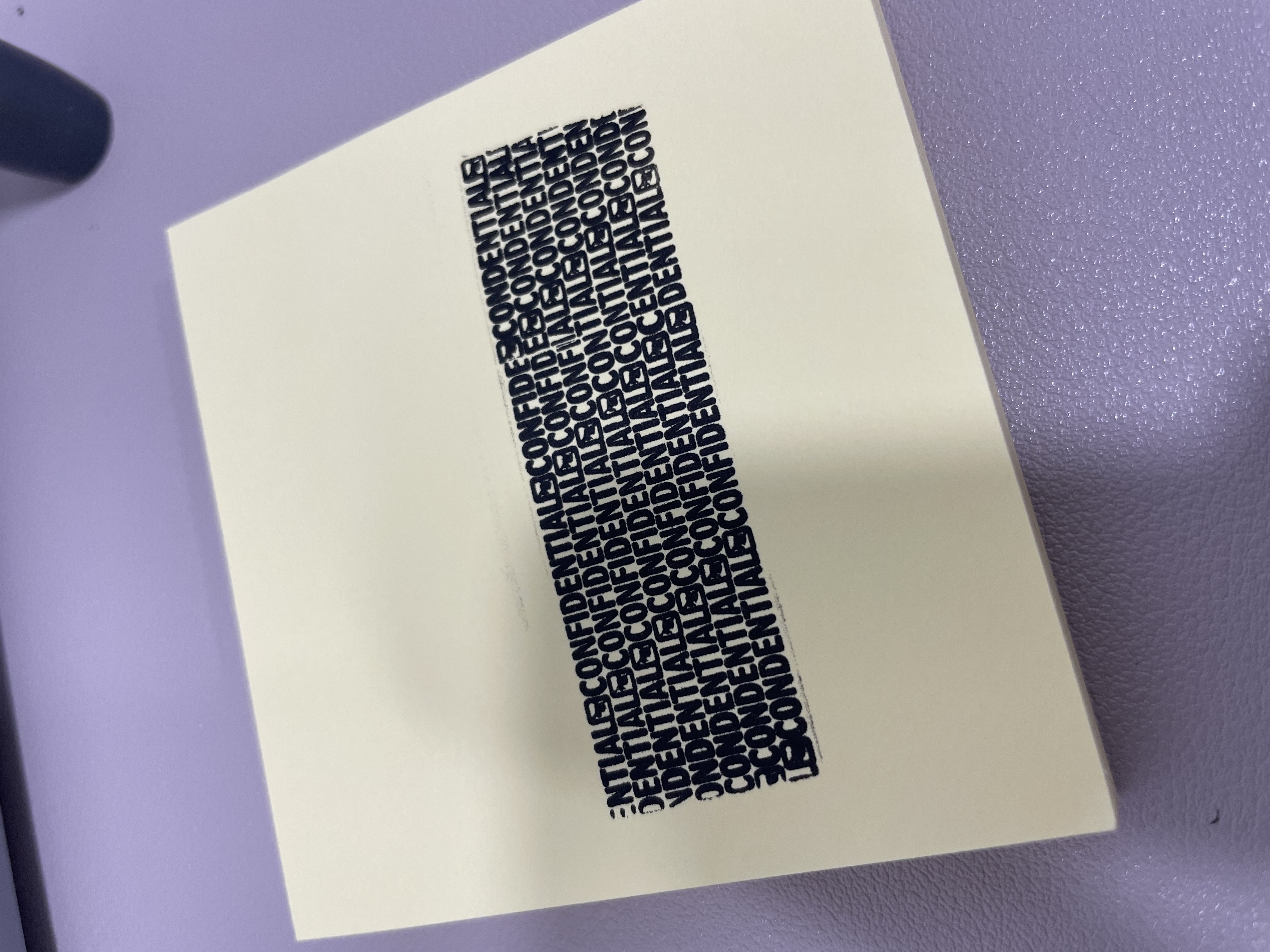 Miniatura 4 do modelo 3D "Confidential" Roller Stamp (customizable pattern)
