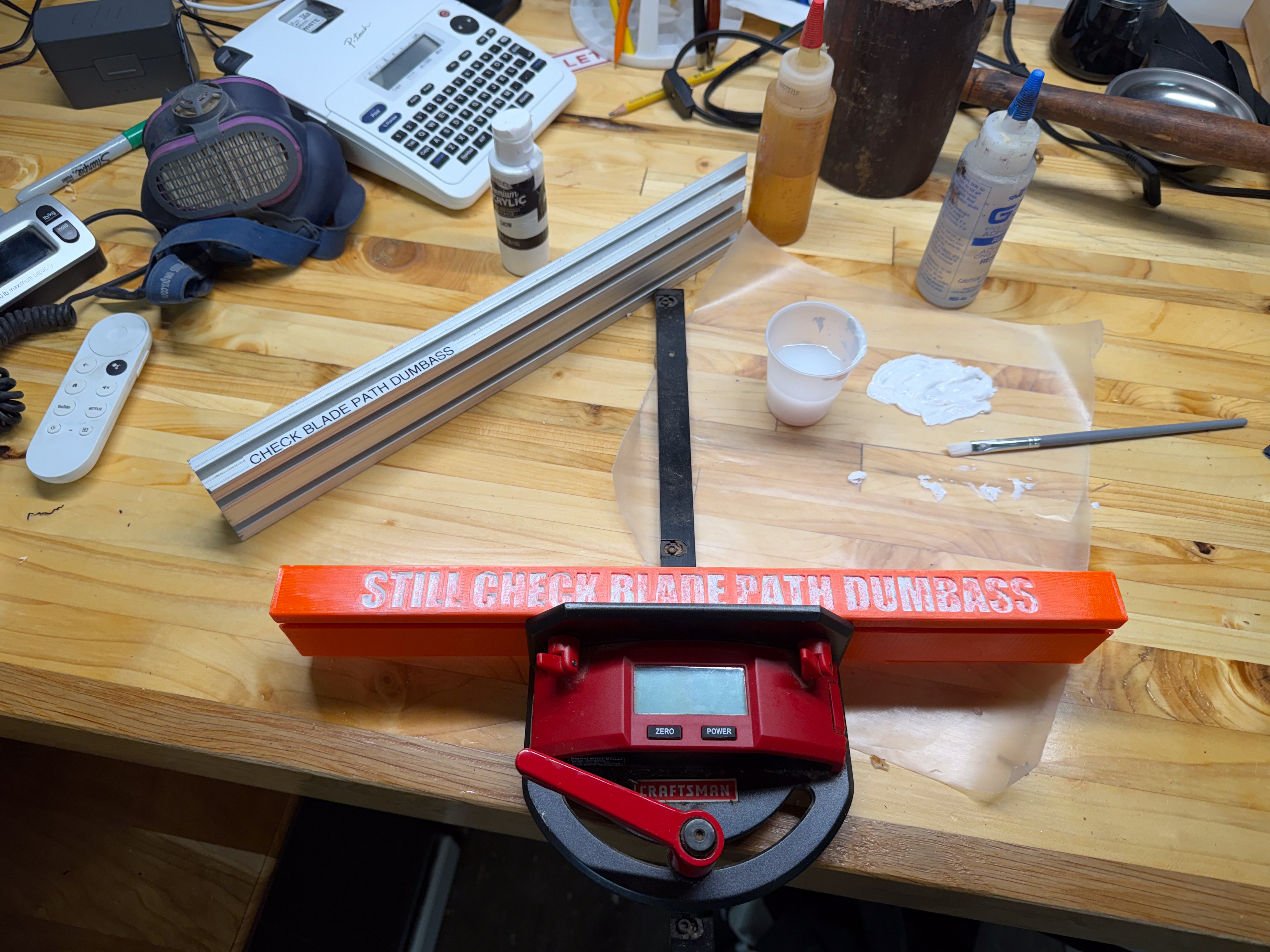 Replacement SawStop-Compatible Fence for Craftsman Digital Miter Gauge