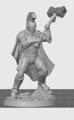 Oath Sword Bastion Knight with Two Handed Warhammer