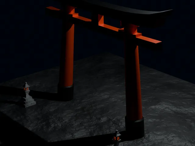 Japanese Torii Gate – Inspired by Fushimi Inari Taisha (Kyoto)